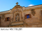Civil war archive in Salamanca facade of Spain. Стоковое фото, агентство Ingram Publishing / Фотобанк Лори