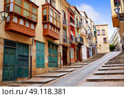 Zamora street Balboraz in Spain by the via de la Plata way to Santiago. Стоковое фото, агентство Ingram Publishing / Фотобанк Лори