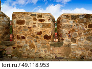 Zamora muralla fortress wall in Spain by Via de la Plata way to Santiago. Стоковое фото, агентство Ingram Publishing / Фотобанк Лори
