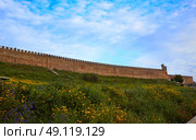 Galisteo fortress in Caceres of Extremadura Spain by the Via de la Plata way. Стоковое фото, агентство Ingram Publishing / Фотобанк Лори