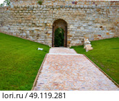 Zamora Portillo de la Lealtad door in Spain. Стоковое фото, агентство Ingram Publishing / Фотобанк Лори