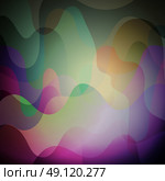Bright color pattern, colorful design with overlapping shapes forming abstract beautiful background. Perfect backdrop for project of brochure or flyer. Стоковая иллюстрация, агентство Ingram Publishing / Фотобанк Лори