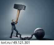 Conceptual image of an employee trying to quit a job. Стоковое фото, агентство Ingram Publishing / Фотобанк Лори