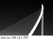 White Abstract Bridge Structure On Sky. Стоковое фото, агентство Ingram Publishing / Фотобанк Лори