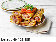 Pancakes for Shrove Tuesday. Стоковое фото, агентство Ingram Publishing / Фотобанк Лори