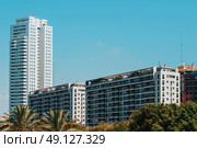 Valencia City Skyline Buildings In Summer. Стоковое фото, агентство Ingram Publishing / Фотобанк Лори