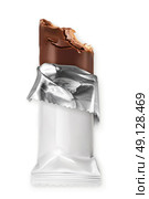 Chocolate bar, white polyethylene wrap, vector object. Стоковая иллюстрация, агентство Ingram Publishing / Фотобанк Лори