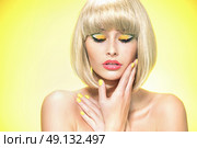 Glamour style portrait of a blond cutie. Стоковое фото, агентство Ingram Publishing / Фотобанк Лори