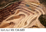 Aerial view of a quarry in Valencian Community of spain. Стоковое фото, агентство Ingram Publishing / Фотобанк Лори