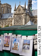 Saint Michel postcards in Notre Dame Paris photomount card images of my own copyright. Стоковое фото, агентство Ingram Publishing / Фотобанк Лори