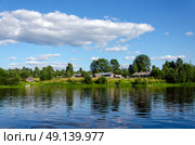 Село Водла (2024 год). Стоковое фото, фотограф Светлана Труфанова / Фотобанк Лори