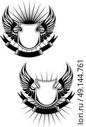 Heraldic elements. Стоковая иллюстрация, иллюстратор VectorTradition / Фотобанк Лори