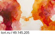 A painting depicting two individuals standing across from each other in a direct gaze. Стоковое AI-изображение, AI-художник Данила Большаков / Фотобанк Лори