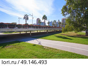 Valencia Puente de las Flores flowers bridge in Spain. Стоковое фото, агентство Ingram Publishing / Фотобанк Лори