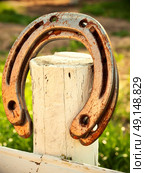 Lucky horseshoe. outdoor. Стоковое фото, агентство Ingram Publishing / Фотобанк Лори