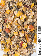  natural  muesli  background with fruites. for horse. Стоковое фото, агентство Ingram Publishing / Фотобанк Лори