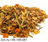 basic muesli  with herbs background for horse . close up. Стоковое фото, агентство Ingram Publishing / Фотобанк Лори