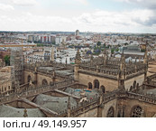 Seville Cathedral l view from above, Andalusia,  Spain. Стоковое фото, агентство Ingram Publishing / Фотобанк Лори