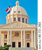 The National Palace in Santo Domingo houses the offices of the Executive Branch (Presidency and Vice-Presidency) of the Dominican Republic. Стоковое фото, агентство Ingram Publishing / Фотобанк Лори