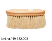 long natural bristles brushes for starting grooming horse isolated. Стоковое фото, агентство Ingram Publishing / Фотобанк Лори