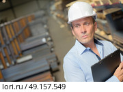 supervisor checking the area. Стоковое фото, агентство Ingram Publishing / Фотобанк Лори