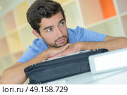 thoughtful student studying hard for exams. Стоковое фото, агентство Ingram Publishing / Фотобанк Лори