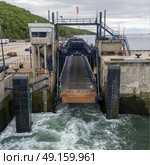 Canal lock on Bay of Fundy, Digby, Nova Scotia, Canada. Стоковое фото, агентство Ingram Publishing / Фотобанк Лори