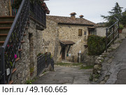 Houses in town, Chianti, Tuscany, Italy. Стоковое фото, агентство Ingram Publishing / Фотобанк Лори
