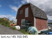 Fishing sheds at harbor, West Dover, Halifax, Nova Scotia, Canada. Стоковое фото, агентство Ingram Publishing / Фотобанк Лори