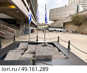 The site of the assassination of Israeli Prime Minister Yitzhak Rabin. Редакционное фото, фотограф Irina Opachevsky / Фотобанк Лори