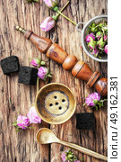 hooka with taste of tea-rose. Smoking east hooka with the tobacco of aroma of tea-rose. Стоковое фото, агентство Ingram Publishing / Фотобанк Лори