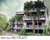 Abandoned hotel  after the 2004 tsunami. Thailand. Phuket. Стоковое фото, агентство Ingram Publishing / Фотобанк Лори
