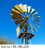 blur south africa  windmill  turbine technology in the national park. Стоковое фото, агентство Ingram Publishing / Фотобанк Лори