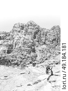 from high  the antique site of petra in jordan the beautiful wonder of the world. Стоковое фото, агентство Ingram Publishing / Фотобанк Лори