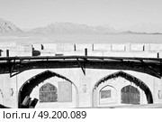 blur in iran antique palace and    caravanserai old contruction for travel people. Стоковое фото, агентство Ingram Publishing / Фотобанк Лори