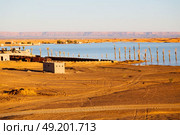 sunshine in the desert of morocco sand and  lake        dune. Стоковое фото, агентство Ingram Publishing / Фотобанк Лори