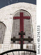 in amman jordan the chatolic church and the cross for religion. Стоковое фото, агентство Ingram Publishing / Фотобанк Лори