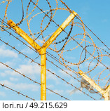and cloudy sky in oman barbwire in the background . Стоковое фото, агентство Ingram Publishing / Фотобанк Лори