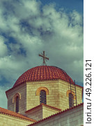 in amman jordan the chatolic church and the cross for religion. Стоковое фото, агентство Ingram Publishing / Фотобанк Лори