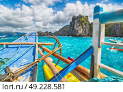 blur  in  philippines   view of the island hill from the prow of a boat. Стоковое фото, агентство Ingram Publishing / Фотобанк Лори