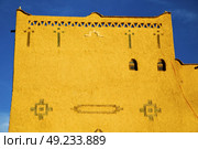 old brown construction in africa morocco and sky  near the tower. Стоковое фото, агентство Ingram Publishing / Фотобанк Лори