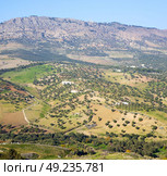 from high in the village morocco africa field and constructions. Стоковое фото, агентство Ingram Publishing / Фотобанк Лори