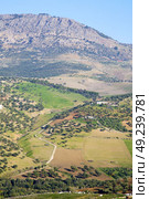 from high in the village morocco africa field and constructions. Стоковое фото, агентство Ingram Publishing / Фотобанк Лори