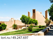in iran antique palace and  caravanserai old contruction for travel people. Стоковое фото, агентство Ingram Publishing / Фотобанк Лори