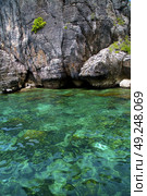 asia in the  kho phangan isles bay   rocks    thailand  and south china green sea . Стоковое фото, агентство Ingram Publishing / Фотобанк Лори