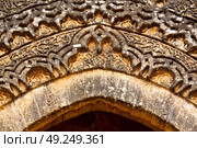 olddoor in morocco  africa ancien and wall ornate brown  . Стоковое фото, агентство Ingram Publishing / Фотобанк Лори