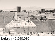 in iran the roof from yazd antique construction and history. Стоковое фото, агентство Ingram Publishing / Фотобанк Лори