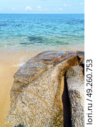 kho samui  bay isle white  beach    rocks in thailand asia and south china sea . Стоковое фото, агентство Ingram Publishing / Фотобанк Лори