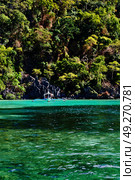 from a boat  in  philippines  snake island near el nido palawan beautiful panorama coastline sea and rock . Стоковое фото, агентство Ingram Publishing / Фотобанк Лори