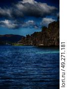 from a boat  in  philippines  snake island near el nido palawan beautiful panorama coastline sea and rock . Стоковое фото, агентство Ingram Publishing / Фотобанк Лори